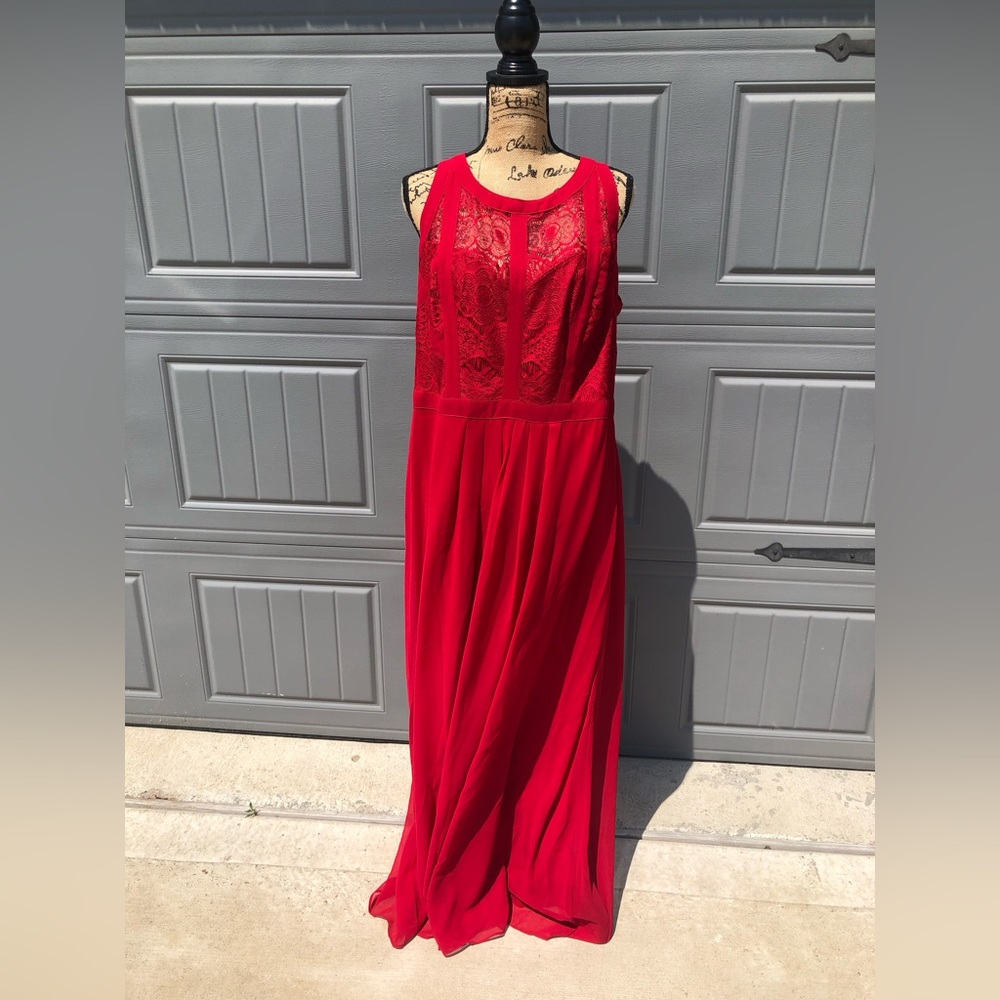 City Chic Women’s Red Dress Size ~ M/18